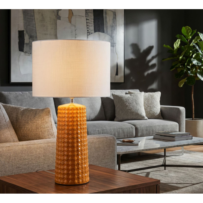 LAMPADA DA TAVOLO GLISS SENAPE CM Ø 30X52 