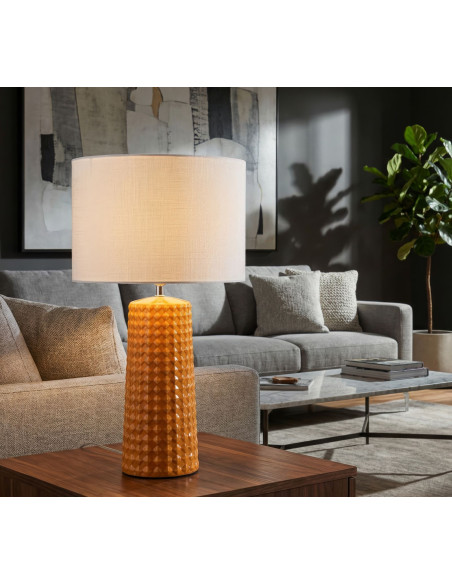 LAMPADA DA TAVOLO GLISS SENAPE CM Ø 30X52 