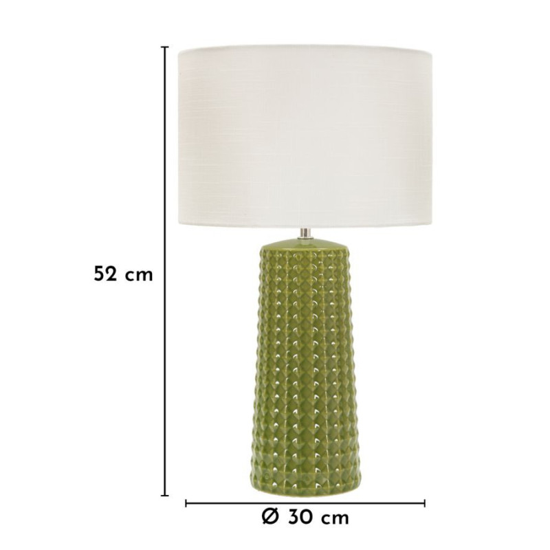 LAMPADA DA TAVOLO GLISS VERDE CM Ø 30X52 