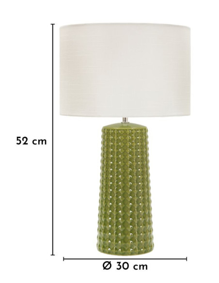 LAMPADA DA TAVOLO GLISS VERDE CM Ø 30X52 