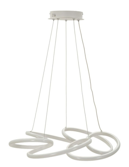LAMPADARIO LED GLOVY BIANCO CM Ø 55X120 (LUCE CON 3 TEMPERATURE DI COLORE) 