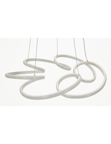 LAMPADARIO LED GLOVY BIANCO CM Ø 55X120 (LUCE CON 3 TEMPERATURE DI COLORE) 