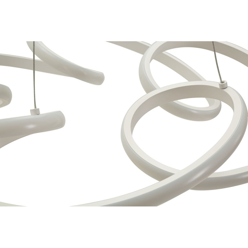 LAMPADARIO LED GLOVY BIANCO CM Ø 55X120 (LUCE CON 3 TEMPERATURE DI COLORE) 