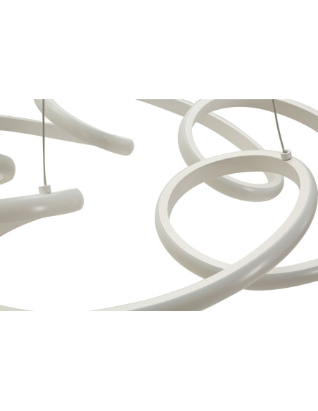 LAMPADARIO LED GLOVY BIANCO CM Ø 55X120 (LUCE CON 3 TEMPERATURE DI COLORE) 