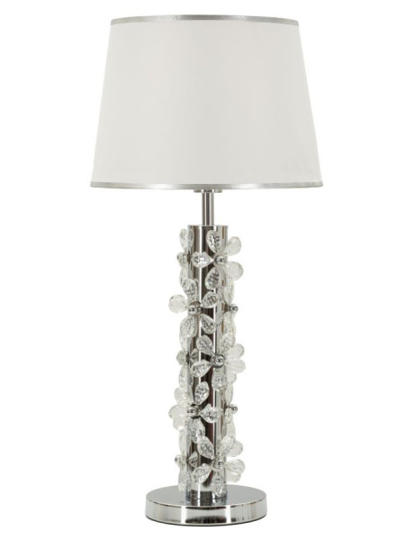 LAMPADA DA TAVOLO SILVER FLOWER CM Ø 35X74 
