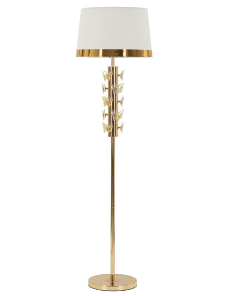 LAMPADA DA TERRA GOLD BUTTERFLY CM Ø 45X157 