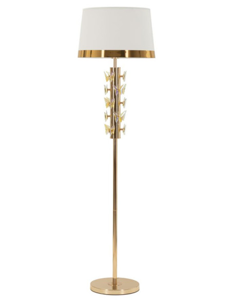 LAMPADA DA TERRA GOLD BUTTERFLY CM Ø 45X157 