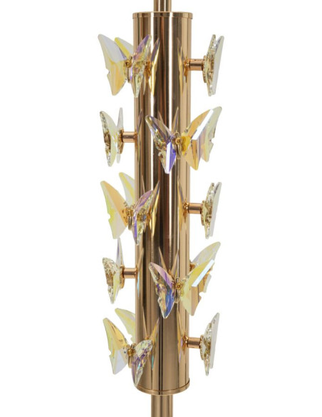 LAMPADA DA TERRA GOLD BUTTERFLY CM Ø 45X157 