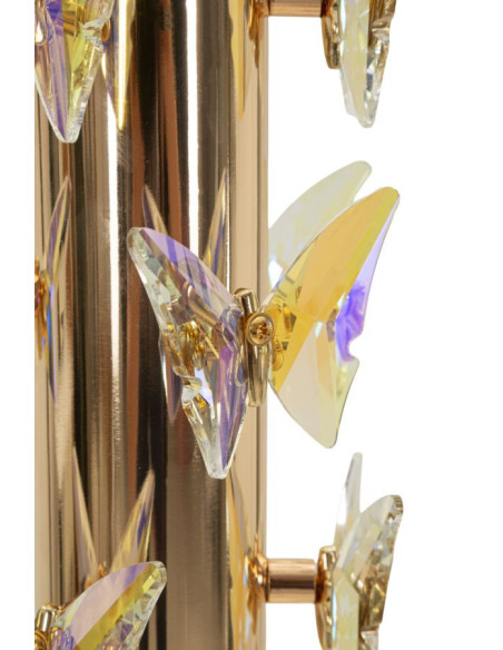 LAMPADA DA TERRA GOLD BUTTERFLY CM Ø 45X157 