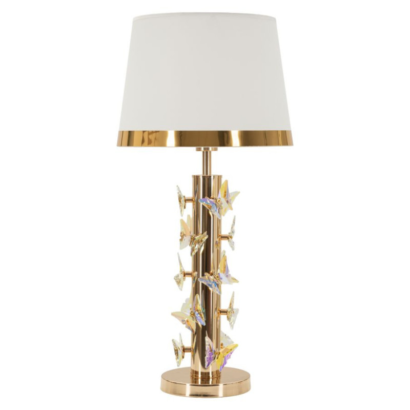 LAMPADA DA TAVOLO GOLD BUTTERFLY CM Ø 35X74 