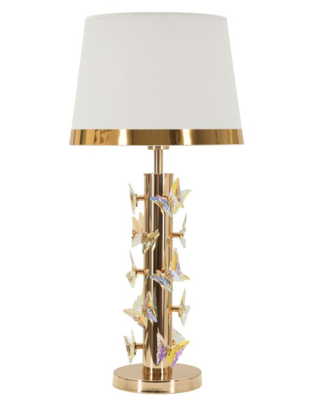 LAMPADA DA TAVOLO GOLD BUTTERFLY CM Ø 35X74 