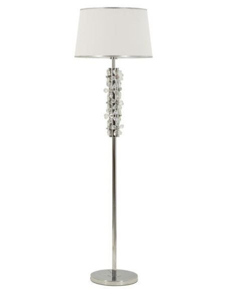 LAMPADA DA TERRA SILVER FLOWER CM Ø 45X157 