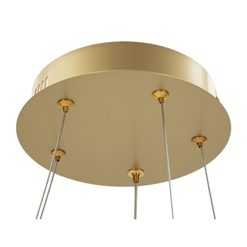 LAMPADARIO LED GLOVY GOLD CM Ø 55X120 (LUCE CON 3 TEMPERATURE DI COLORE) 