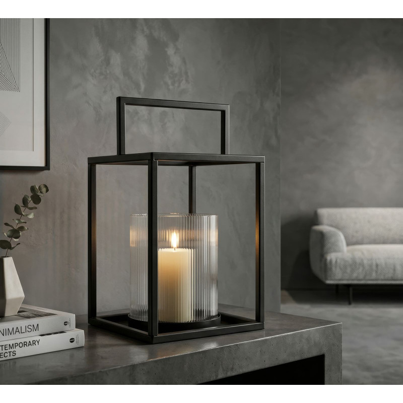 LANTERNA SIMPLY OPEN CM Ø 18X31 (VETRO TEMPERATO) 