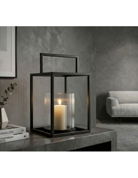LANTERNA SIMPLY OPEN CM Ø 18X31 (VETRO TEMPERATO) 