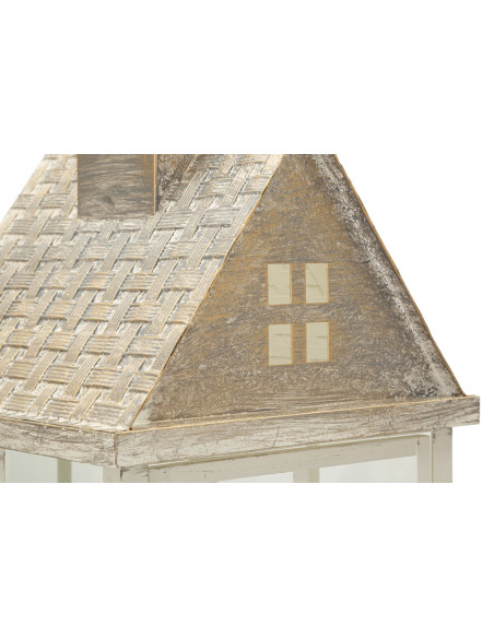 LANTERNE HOME COPPIA CM 24,5X24,5X55-17X17X37,5 (VETRO TEMPERATO) 