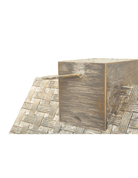 LANTERNE HOME COPPIA CM 24,5X24,5X55-17X17X37,5 (VETRO TEMPERATO) 