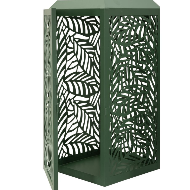 LANTERNE CARVING COPPIA CM 17,8X17,8X44-13,8X13,8X34 