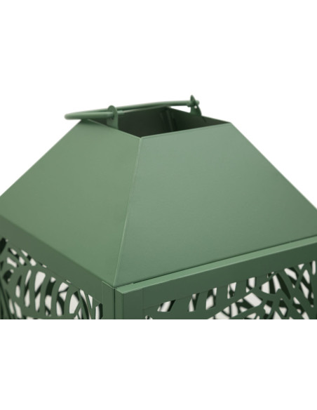 LANTERNE CARVING COPPIA CM 17,8X17,8X44-13,8X13,8X34 