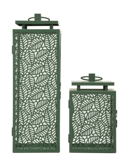 LANTERNE HALL COPPIA CM 15X14,5X41,5-15X14,5X24 (VETRO TEMPERATO) 