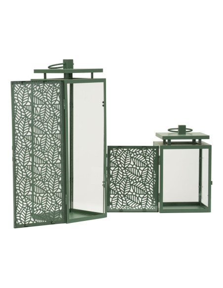 LANTERNE HALL COPPIA CM 15X14,5X41,5-15X14,5X24 (VETRO TEMPERATO) 