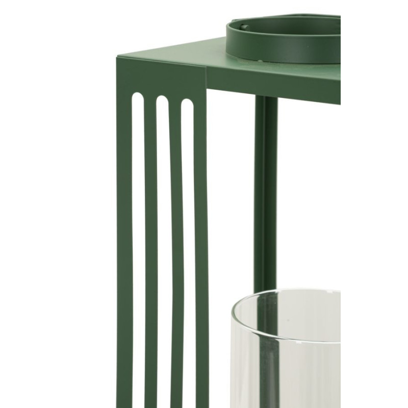 LANTERNE LINEE COPPIA CM 18,3X18,3X43,5-15X15X36,5 (VETRO TEMPERATO) 