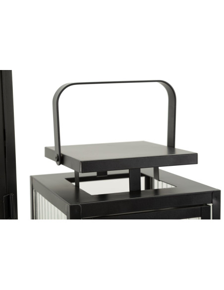 LANTERNE ANDROMEDA TRIS CM 25,5X25X50-X20,5X20X40-15,3X15X29,5 (VETRO TEMPERATO) 