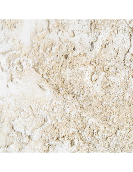 Grande Toile murale peinte design abstrait 112x162 Cadre en bois d'ayous Beige Blanc Marron Silenci 