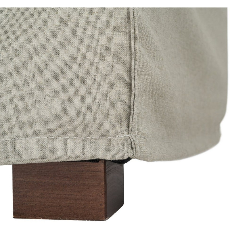 Canapé design contemporain Droit 3 places 215 cm Tissu Vert Bois massi Nubéa 