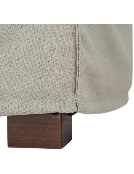 Canapé design contemporain Droit 3 places 215 cm Tissu Vert Bois massi Nubéa 