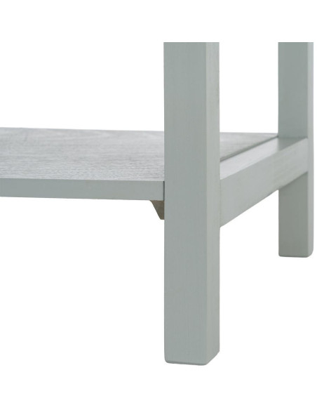 Table de chevet arrondie scandinave moderne 1 tiroir 1 étagère Bois MDF Bois de pin Vert clair Veliona 