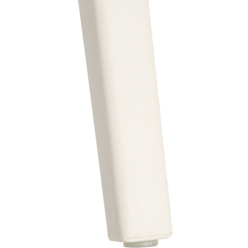 Lot de 4 Chaises de jardin design avec accoudoirs Polypropylène Blanc crème Bahiana 