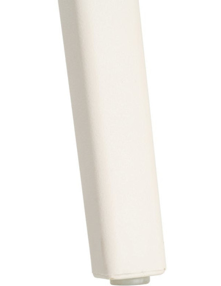 Lot de 4 Chaises de jardin design avec accoudoirs Polypropylène Blanc crème Bahiana 
