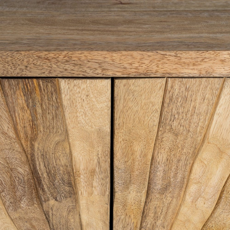Buffet design ethnique chic Bas 2 portes Bois de manguier Naturel Solarys 