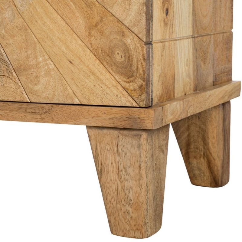 Buffet design ethnique chic Bas 2 portes Bois de manguier Naturel Solarys 