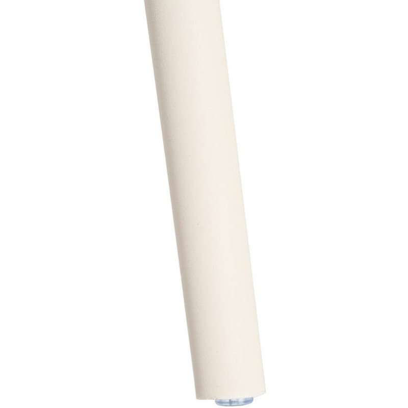 Lot de 4 Chaises de jardin design Polypropylène Blanc crème Montelia 