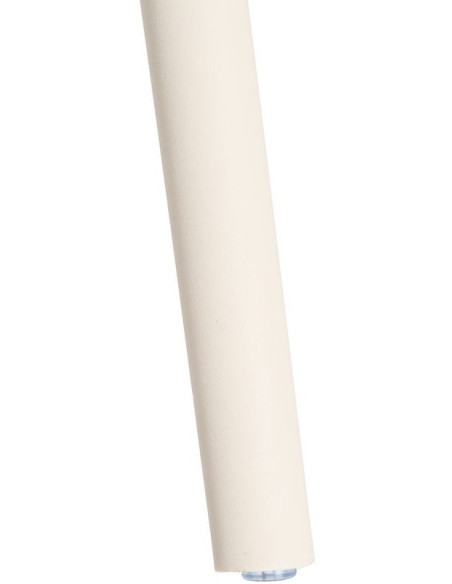 Lot de 4 Chaises de jardin design Polypropylène Blanc crème Montelia 