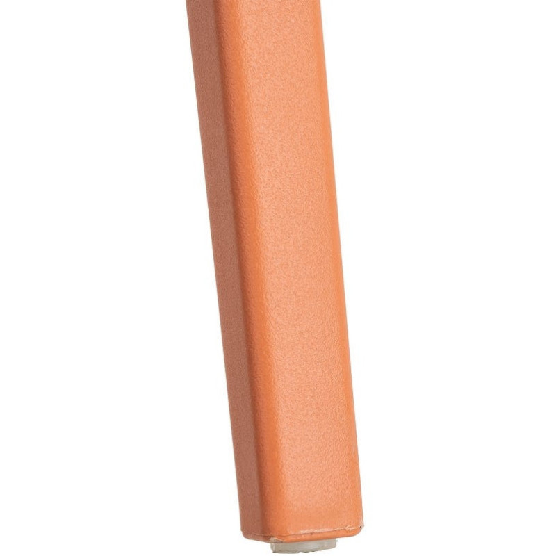 Lot de 4 Chaises de jardin design avec accoudoirs Polypropylène Rouge brique Bahiana 