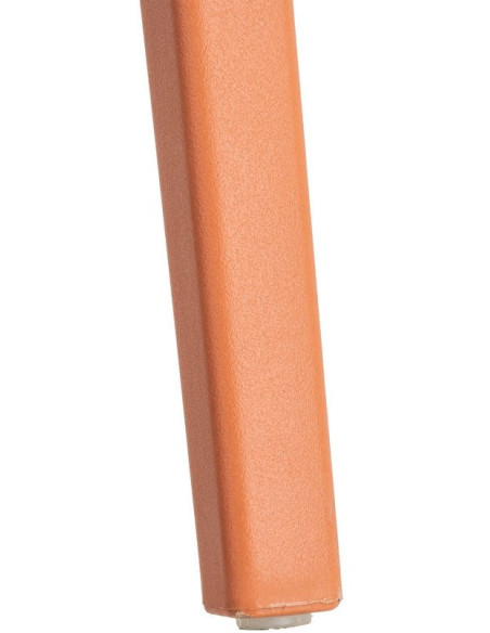 Lot de 4 Chaises de jardin design avec accoudoirs Polypropylène Rouge brique Bahiana 