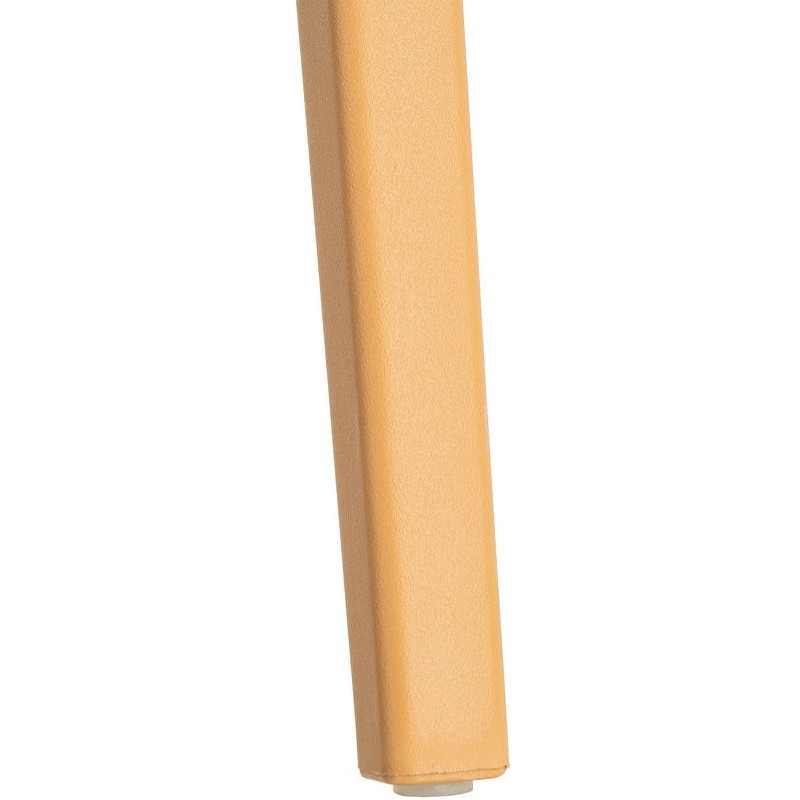 Lot de 4 Chaises de jardin design avec accoudoirs Polypropylène Jaune ocre Bahiana 