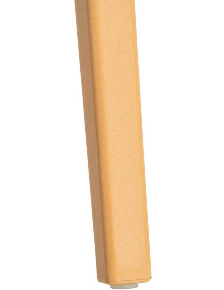 Lot de 4 Chaises de jardin design avec accoudoirs Polypropylène Jaune ocre Bahiana 