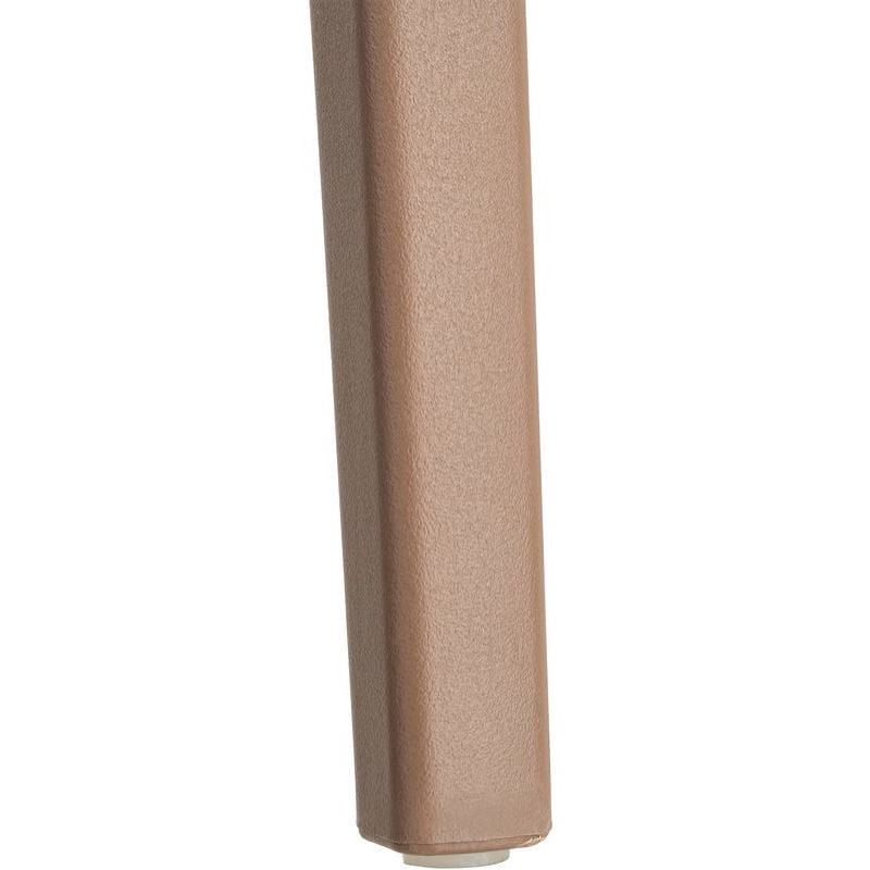 Lot de 4 Chaises de jardin design avec accoudoirs Polypropylène Marron chocolat Bahiana 