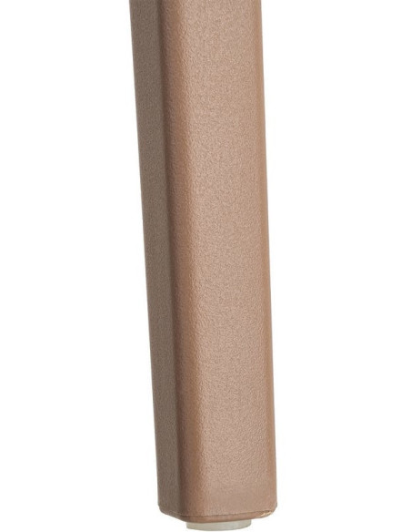 Lot de 4 Chaises de jardin design avec accoudoirs Polypropylène Marron chocolat Bahiana 