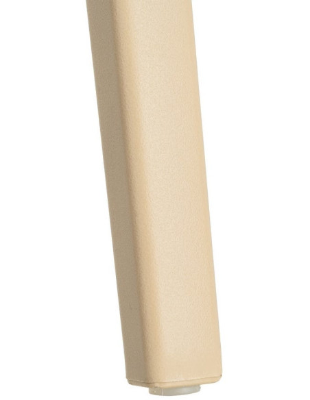 Lot de 4 Chaises de jardin design avec accoudoirs Polypropylène Beige Bahiana 