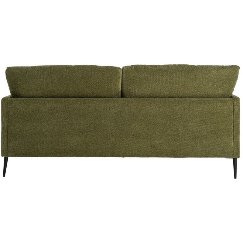 Canapé design moderne esprit seventies bouclette Droit 3 places 191 cm Tissu Vert Bois d'eucalyptus Neroko 