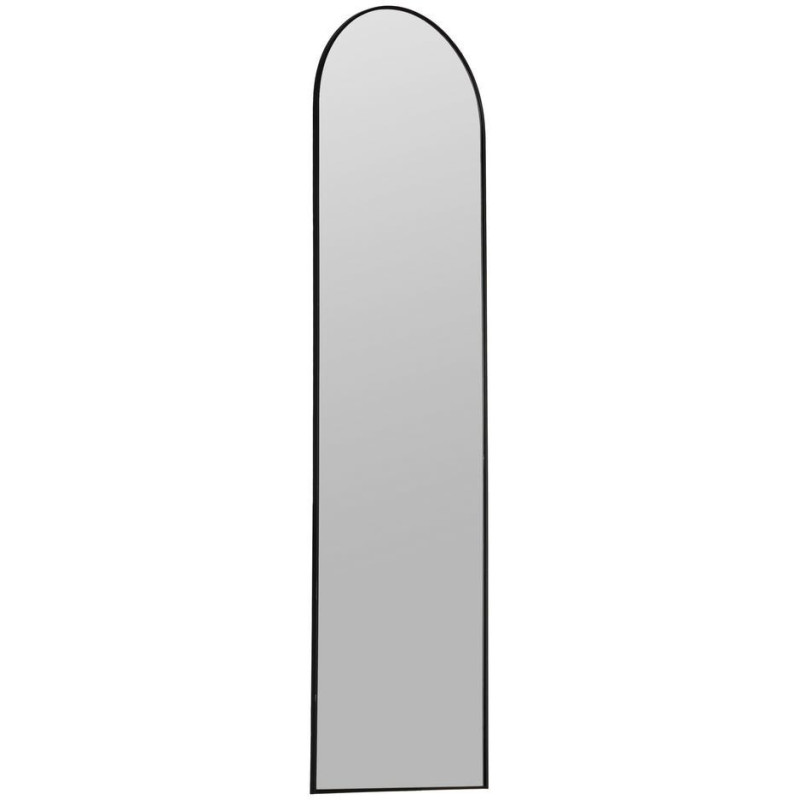 Grand Miroir mural XXL minimaliste chic Arche 45x155 Métal Noir Valossa 