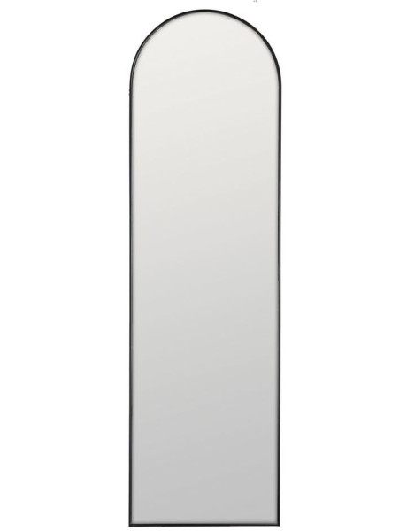 Grand Miroir mural XXL minimaliste chic Arche 45x155 Métal Noir Valossa 
