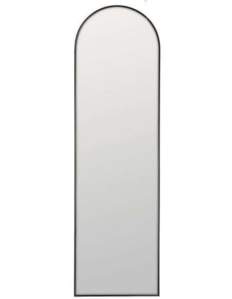 Grand Miroir mural XXL minimaliste chic Arche 45x155 Métal Noir Valossa 