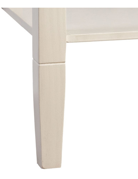Table de chevet classique chic 1 tiroir 1 étagère Bois de pin Bois MDF Gris clair Montabel 