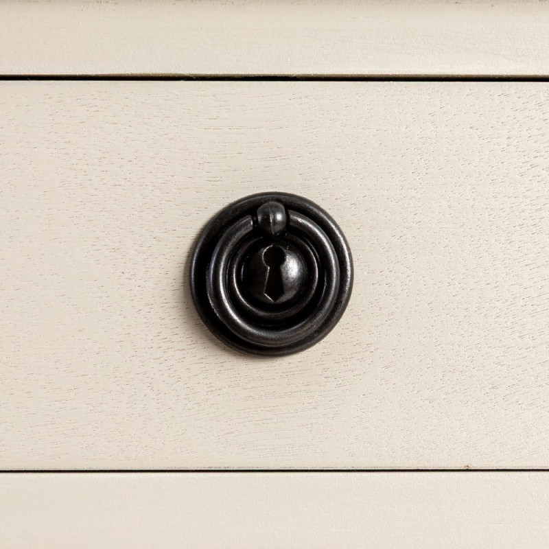 Table de chevet classique chic 1 tiroir 1 étagère Bois de pin Bois MDF Gris clair Montabel 